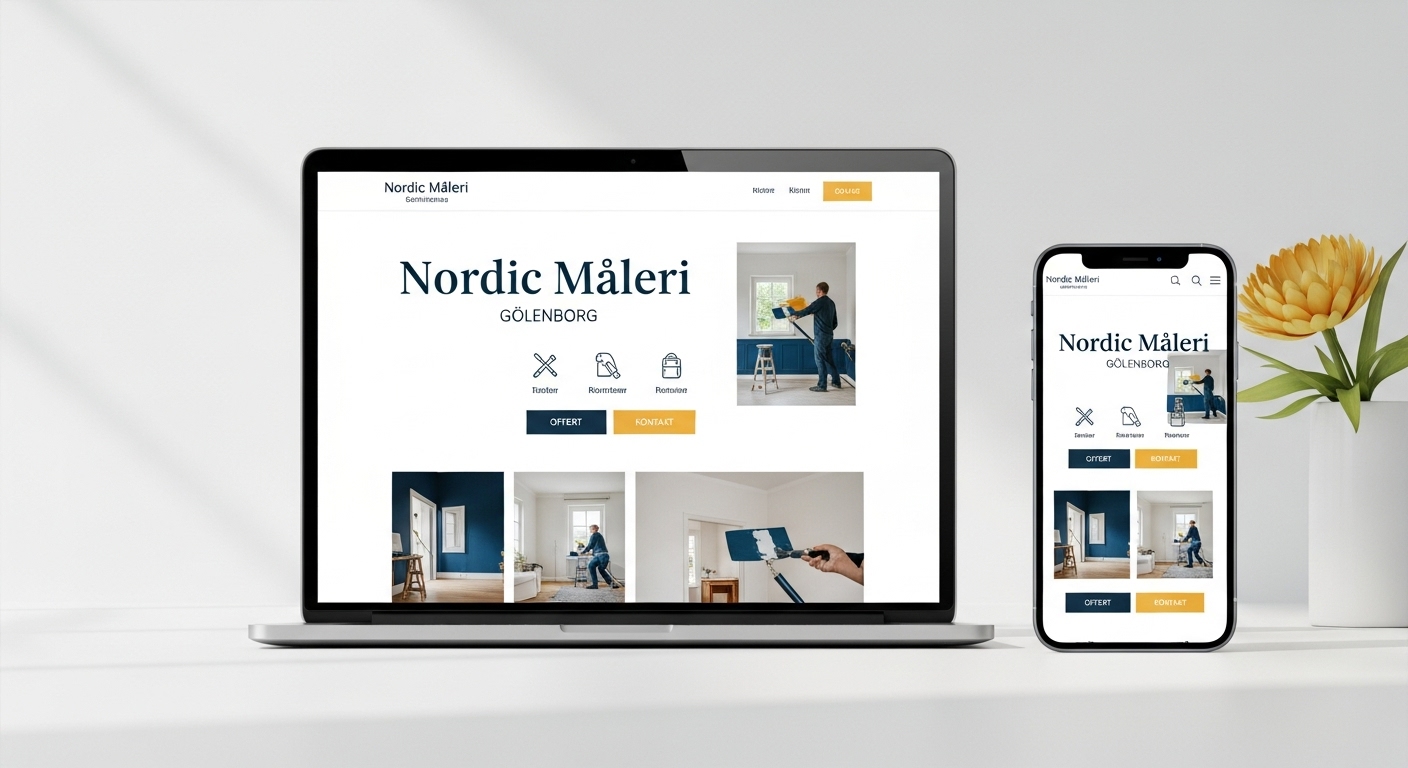 Ny hemsida för Nordic Måleri – Måleriföretag i Göteborg